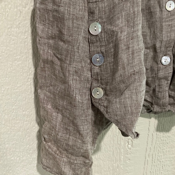 J. Jill Sleeveless Linen Shirt - Picture 4 of 6